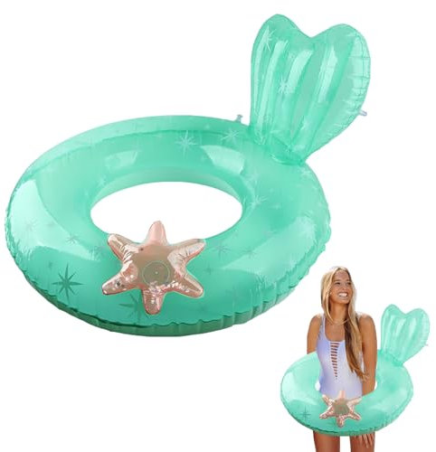 Anneau de Natation Enfant Adulte, Darryy Bouée Gonflable Piscine, Bouée de Natation Retro, Tube Natation, Eté, Plage, Fête de La Natation, Jouets Amusants (étoile de mer, 90)