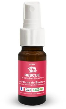 Rescue, complexe d’urgence sans alcool BIO Energie de Bach Spray de 20 ml Athanor
