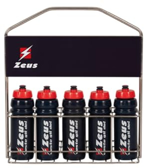 Etoile Kit Cestello PRO con 10 Borracce per Zeus Sport Calcio Calcetto Relax Fitness Palestra Ciclismo Training Allenamento Accessori Partita Gara Tempo Libero Equipment