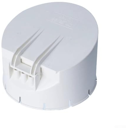 Yuanpgky PVC Anti-Odor and Insect-Proof Rainwater Drainage Pipe Cover Filter, 50-160mm White Strainer Cap with Clamp for Outdoor Balcony Garden Floor Drains(160mm)