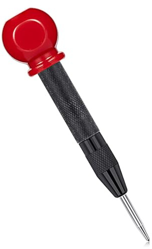 Spring Loaded Center Punch, Automatic Anti-Slip Punch Tool Heavy Duty Center Hole Tool for Metal Wood Plastic