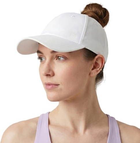 TOP-EX Pferdeschwanz Basecap Damen, UV 50 Schutz, Polarweiß Einheitsgröße