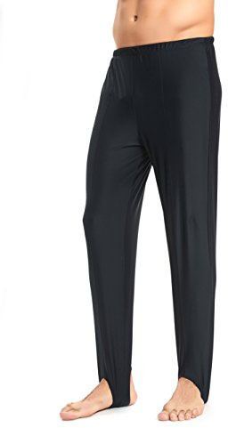 Mens and Boys Gymnastics Pants Leotard Youth Ballet Tights Stirrup Pants for Dance Yoga Practice Athletic Black