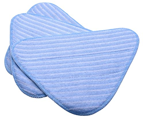 vhbw 3X Wischbezug kompatibel mit Dirt Devil AquaClean DD301-0, DD302-0, M318, M318-0, M325 Dampfreiniger, Dampfmop - Mikrofaser Blau Weiß