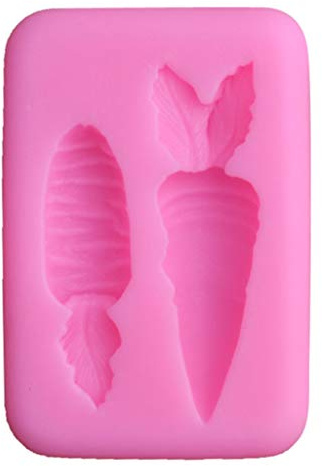 JOYKK Carrot 3D Silicone Mold Fondant Cake Chocolate Decorating Sugar Craft Paste Mould