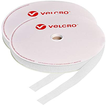 10mm Velcro® Brand Hook & Loop White Sew On 2m