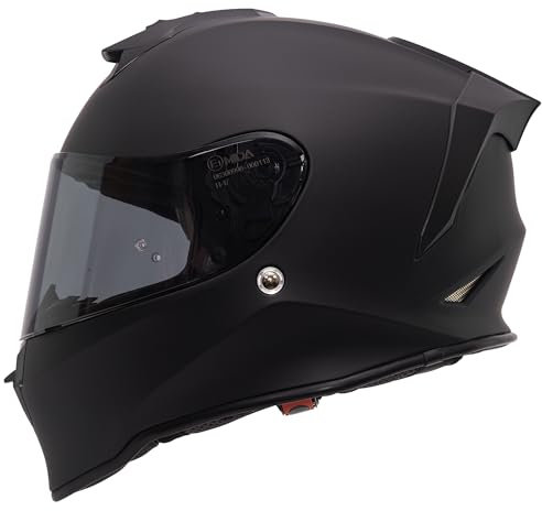MIDA MV-151 Full Face ACU Gold ECE 2206 Motorcycle Motorbike Helmet with Clear and Dark Visors (S)