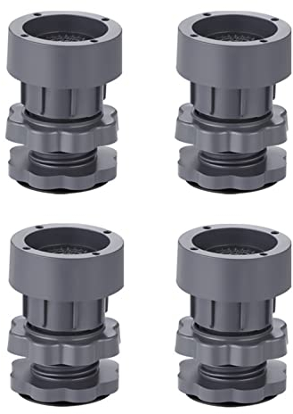 SANJIAOJIA 4pcs Universal Washing Machine Feet Pads,Adjustable Base,Anti Vibration Rubber Mat,Shock Absorber Slip Noise Cancelling,for Dryer, Washing Machine,Dishwasher (A)