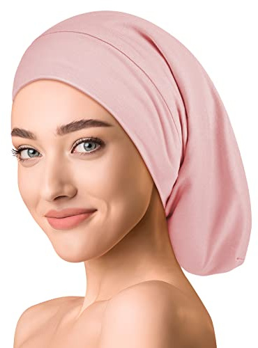 OLESILK Seidenhaube Bonnet Beanie für Tag & Nacht, Seide/Modal Unisex | Mütze & Bonnet: 100% Seide innen, Modal außen, dünn & weich. Chemo-Kopfbedeckung, Laufmütze, verstellbar.