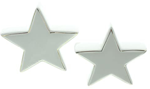 Stern Goldkante, 2er Set, Porzellan, cremeweiß Maße: Ø 13 cm, Ø 15 cm