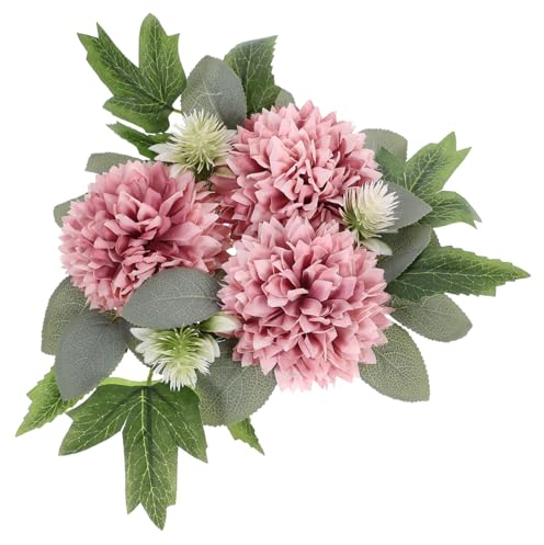 ORFOFE Kerzenkranz mit Künstlichen Chrysanthemenblüten Table Decor für Hochzeiten und Weihnachten Kunstblumenkranz für Tischdekoration