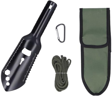 Pelle Jardinage, Mini Pelle ，Petite Pelle，Pelle De Camping en Alliage D'aluminium, Pelle Polyvalente pour Le Camping Et Le Jardinage