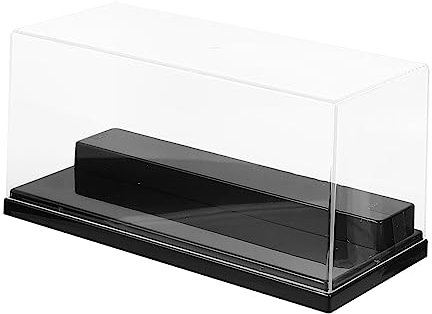 CORHAD 1 Stück Karton Schaukasten Für Figuren Schmuckständer Schaukästen Klarer Vitrinenständer Vitrinen Für Figuren Monitorhalterung Spielzeugkoffer Puppenvitrine Aus Acryl Black Plastik