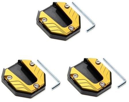 Motorrad Kickstand Pad Motorrad Kickstand Extender Fuß Seitenständer Verlängerung Pad Stützplatte Anti-Rutsch-vergrößerte Basis