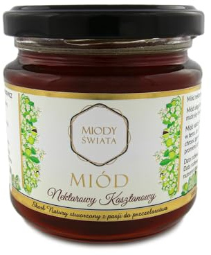 IMKERSHOP Natürlicher Kastanienhonig 250 g - Honig Imkerei Bienenhaltung - Kastanienhonig aus Italien und Frankreich – Antiseptische Wirkung, reich an Mineralien und ideal für Hautpflege