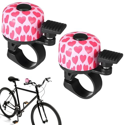 Campanello per bici da strada, 2 pezzi, adatto per bici da corsa e mountain bike, mini campanello, durevole con suono piacevole