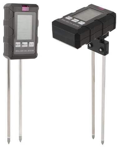 Headerbs Misuratore di PH del Terreno Digitale con Letture Precise e Testa Girevole, Doppia Sonda, Misuratore di PH per Terreni, Utilizzato per Giardini, Prati, Fattorie e Piante in Vaso