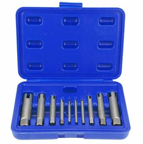 Enwye Kit di Estrazione Viti spanate da 10 Pezzi, rimuove Facilmente bulloni e Dadi rotti e danneggiati.