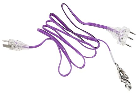 BUGUUYO Wettkampf Fechtkabel 3-polig Lila Elektronisches Fechtdraht Kabel mit Kupferdrahtstiften Verschleißfestes Fechtausrüstungs Ersatzkabel für Florett Degen und Säbel