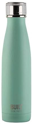 Built 5193232 Perfect Seal Double-Walled Insulated Stainless Steel Water Bottle, 480 ml, Mint