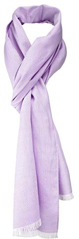 TigerTie Unisex Schal Pique in uni gemustert - Größe 180 x 28 cm