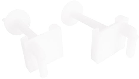 SOMATHERM FOR YOU - Fixation d'abattant WC avec 2 vis à têtes carrées, 2 écrous et 2 plaquette - plastique | Fixez solidement votre WC ou abattant grâce à ce kit complet, facile à installer et conçu pour une tenue durable.