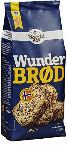 Bauck Wunderbrød glutenfrei Bio, 6er Pack (6 x 600 g)