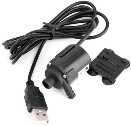 Broco Mini Submersible Water Pump Brushless, DC 4V-6V 150L/H with USB Small Quiet Water Pump for Aquarium, Fountain, Hydroponics