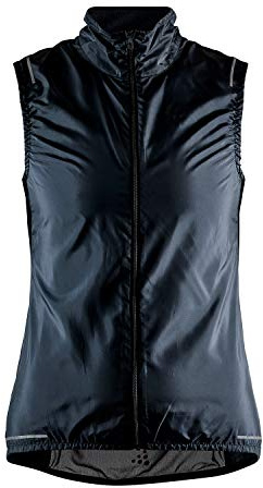 Craft ADV Essence Light Wind Vest W Black XL - Fahrradweste Damen ultraleicht winddicht wasserabweisend atmungsaktiv reflektierend Packable Rennrad Weste Sommer Laufweste Outdoor