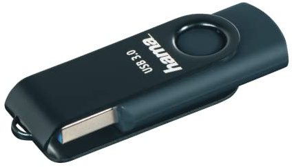 Hama USB Stick USB 3.2 Gen1 (64 GB, 70 MB/s, USB-A Speicherstick, mit Öse für Schlüsselbund, Karabiner etc.) Petrolblau