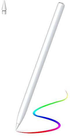 MEKO Stift für iPad Apple Pencil 2. Generation mit Magnetische Kabellose Schnellaufladung und Neigungssensitivität für iPad Pro 12,9'' 3-6 Gen. /11'' 1-4 Gen. /iPad Air 4/5. Gen/iPad mini 6. Gen Blau