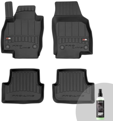 FROGUM ProLine 3D Gummimatten Exklusiven Auto Fußmatten Autofussmatten für SEAT Arona ab 2017, für SEAT Ibiza V ab 2017, für Volkswagen Polo VI ab 2017 | Die höchsten Kanten