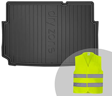 FROGUM DryZone Gummimatte Ganzjährige Praktische Auto Kofferraummatte Kofferraumwanne passend für Ford Fiesta VII Active ab 2017 | Hohe Kante | Robust und langlebig