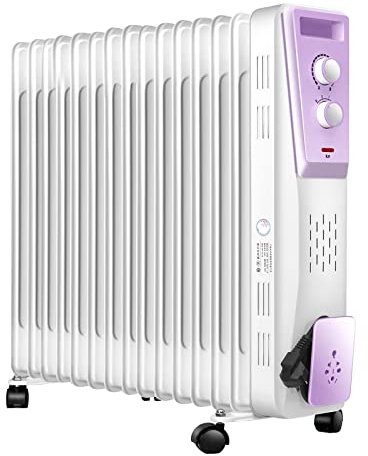 Calentador eléctrico de aceite for el hogar 11 piezas 13 piezas 15 piezas radiador de aceite temperatura constante calentador de ahorro de electricidad (Size : 15 tablets)