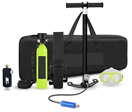 Réservoir de plongée sous-marine Respirateur De Plongée Portable Voyage Plongée En Mer Ensemble Complet D'équipement De Pompe De Rechange D'urgence Mini bouteilles de plongée portables ( Color : Groen