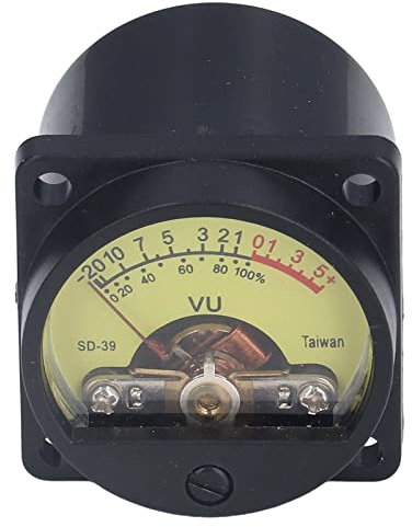 Amplificateur de Puissance Vu-mètre, Vu-mètre, Amplificateur Anti-Vibration et Antistatique, avec Rétroéclairage de Lampe au Tungstène 50 MA/12 V, DC500UA 650 Ω Interne, Vu-mètre