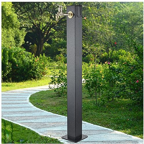 Outdoor Water Column Fountain Garden Vertical Decorative Faucet, Faucet Extender Remote Spigot, Courtyard Fountain Garden Water Dispenser, for Car Washing/Watering Flowers (Style 1)