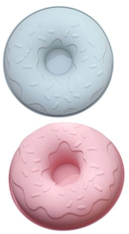 PHENOFICE 2piezas Molde para Donas De Silicona Herramienta para Hornear para Pasteles y Rosquillas Utensilios De Cocina
