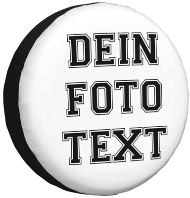 Personalisierte Foto-Reserveradabdeckung - Individuelle Reifenabdeckungen Fügen Sie Ihr Foto/Logo/Text, Wasserdicht Staubdicht Universelle Reserveradabdeckung, Fotogeschenk (15 inch)