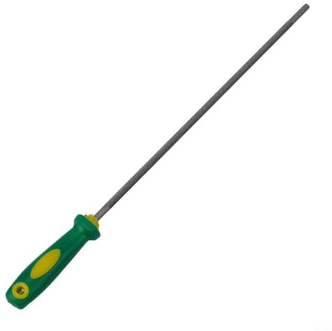 Alanmoship Kettensägenfeilen-Set aus Karbonstahl, 4 mm, 4,8 mm, 5,5 mm, runde Schärffeilen für Holzarbeiten, 28,5 cm Länge (4,0 mm)