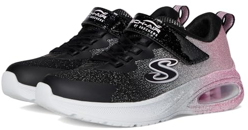 Skechers Microspec Max Advance Sneaker, Black Rose Gold, 9.5 UK Child