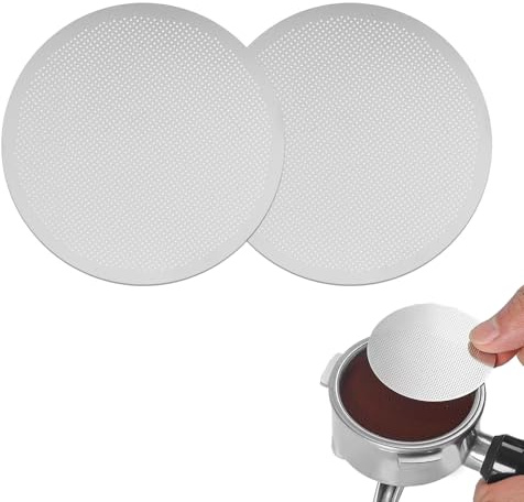 Metal Coffee Filters, 2pcs Reusable Coffee Filter Compatible with Aeropress and Ultra-Fine Makers Reusable Stainless Disc Coffee Filters