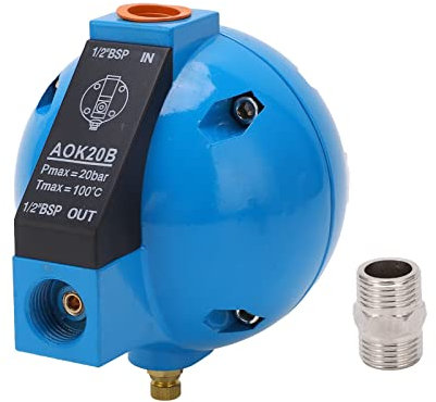 Baxnore AOK20B Air Compressor Drain Valve, Air Compressor Drain Floating Ball Valve, Low Noise Automatic Floating Ball Drain Valve for Air Compressor
