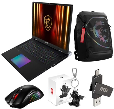 MSI Titan 18 HX AI A2XWJG-249ES, Portátil Gaming de 18 UHD+ 120Hz (Intel Core Ultra 9 285HX, 64Gb RAM, 2TB SSD, RTX 5090-24GB, Windows 11 Home Advanced) Teclado QWERTY Español