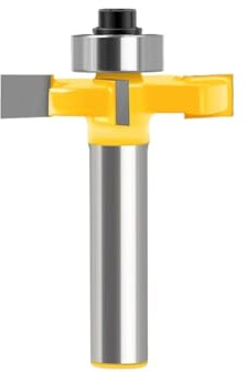 Fraise à bois à tige droite de 8 mm, 1/4 pièces, for le nettoyage, la finition, les coins, les coins ronds, les boîtes, les fraises(8X32X4mm)