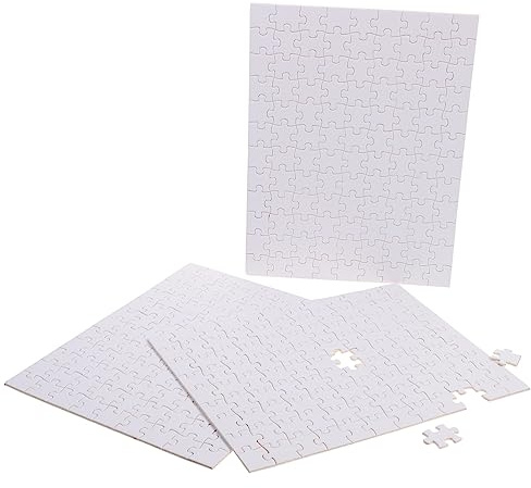 BESPORTBLE Leeres Holzpuzzle Selbstgemacht 3 Stück 18x23cm Sublimations Puzzle Holzbasis Mit 108 Teilen Thermotransfer Puzzle Für Kreative Hobbybastler Und Geschenkideen