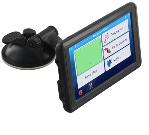 Sistema de navegación GPS para coche, dispositivo de navegación por satélite con transmisor FM, tarjeta TF, soporte para vehículo, camión, unidad de navegación habitual (América del Sur)