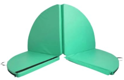 Pole Dance Crash Mat Folding Pole Dance Mat Equipment Dancing Floor Cushion Round Yoga Pad for Home Gym Studio Outdoor Training Pilates(Green Thick 5cm)