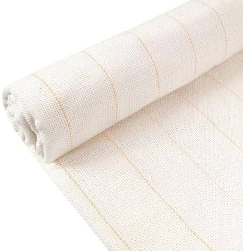 Minxulan Tufting Tyg, 100 x 100 cm, Punch-Needle Tyg För Broderi | Markerade Linjer, Stor Tufting-Duk, Munktyg, Mjukt Och Innehållande, För Gör-Det-Själv-Broderi, Mattor, Konstmålningar