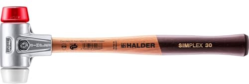 SIMPLEX-Schonhammer, Plastik/Superplastik; mit Aluminiumgehäuse und hochwertigem Holzstiel | D=30 mm | 3167.030